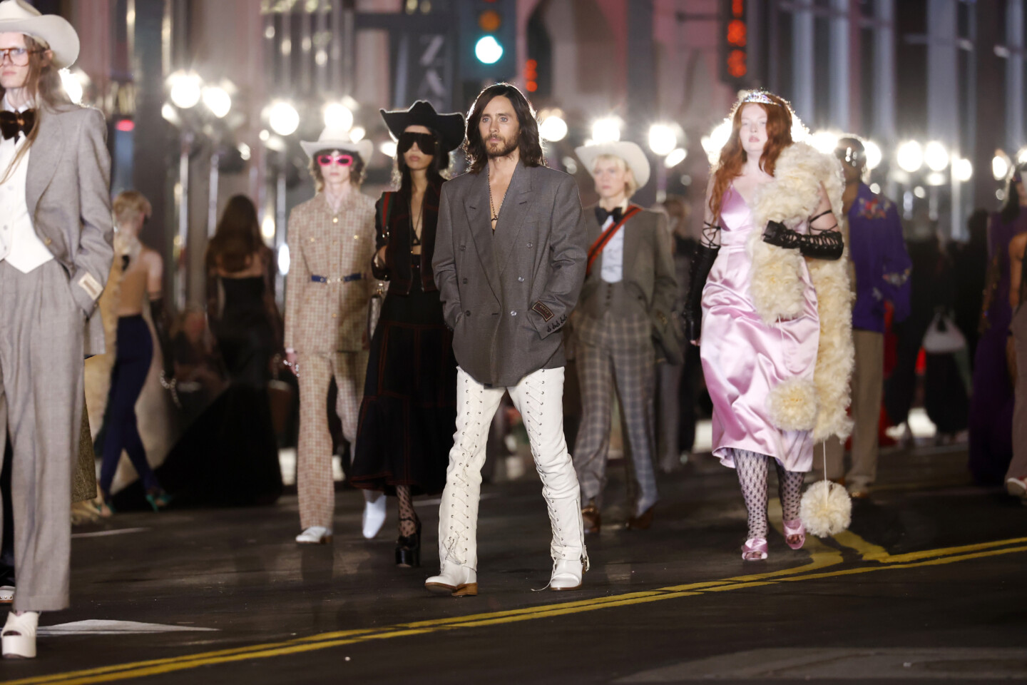 Джаред Лето на показе Gucci